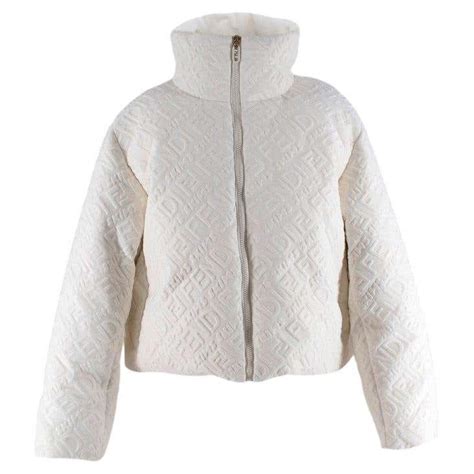 fendi puffer jacket reversible white|fendi puffer jacket men.